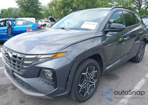 2024 Hyundai Tucson Hybrid N Line from USA, damaged, VIN KM8JFCD14RU146989